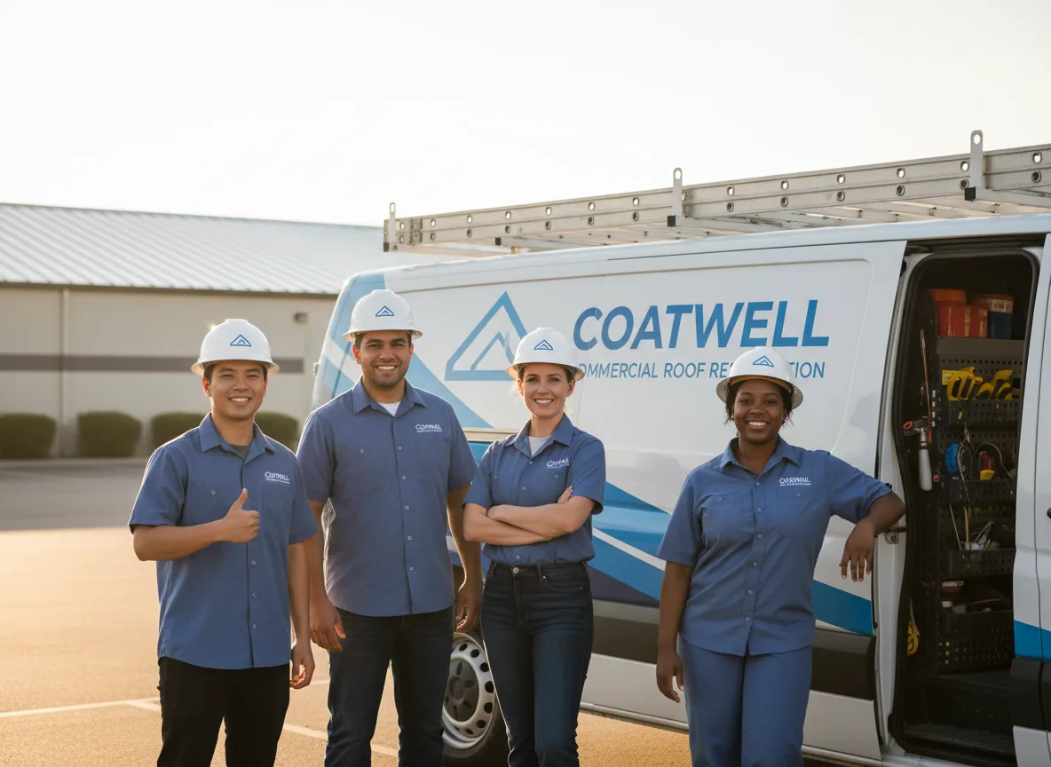 Commercial roof coating company in Clayton, WI