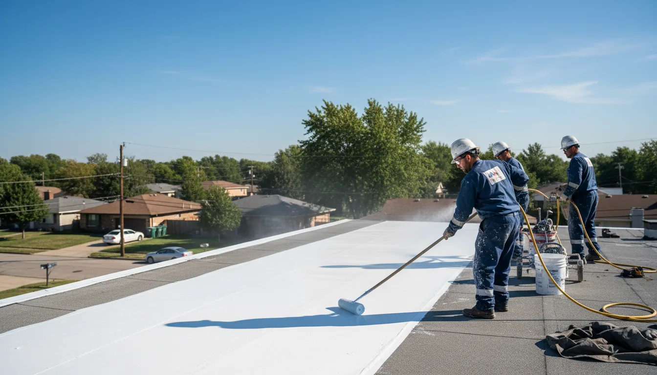 Commercial roof coating in Clayton, WI near me